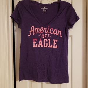 Vintage American Eagle Ladies Medium Purple Tee